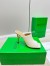 Bottega Veneta Knot Mules 90mm In White Lambskin