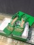 Bottega Veneta Stretch Sandals In Green Mesh