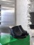 Bottega Veneta Stack Platform Sandals In Black Lambskin