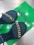 Bottega Veneta Dot Sandals with Chain Straps In Inkwell Lambskin