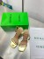 Bottega Veneta Knot Sandals 90mm in Gold Leather
