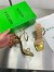 Bottega Veneta Knot Sandals 90mm in Gold Leather