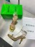 Bottega Veneta Knot Sandals 90mm in Gold Leather