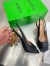 Bottega Veneta Knot Slingback Sandals 90mm in Black Lambskin