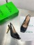 Bottega Veneta Knot Slingback Sandals 90mm in Black Lambskin