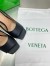Bottega Veneta Knot Slingback Sandals 90mm in Black Lambskin