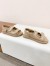 Bottega Veneta Jack Flat Slingback Sandals in Beige Lambskin