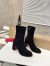 Christian Louboutin Stretchadoxa 70MM Ankle Boots in Black Suede