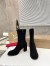 Christian Louboutin Stretchadoxa 70MM Ankle Boots in Black Suede