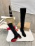 Christian Louboutin Stretchadoxa Botta Alta 70MM Boots in Black Suede