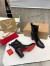 Christian Louboutin CL Chelsea Ankle Boots 70MM in Alligator Embossed Leather 