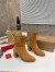 Christian Louboutin CL Chelsea Ankle Boots 70MM in Brown Suede