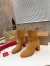 Christian Louboutin CL Chelsea Ankle Boots 70MM in Brown Suede