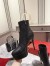 Christian Louboutin Bianca Ankle Boots 120mm in Black Lambskin