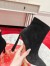 Christian Louboutin Condora Stretch 100mm Boots in Black Suede Leather