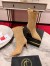 Christian Louboutin Santigag 85mm Boots in Brown Suede Leather
