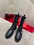 Christian Louboutin Horse Ankle Boots In Black Leather