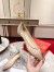 Christian Louboutin Follies Strass Flat Ballerinas In Nude Mesh