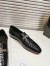 Christian Louboutin Men's MJ Moc Loafers in Black Crocodile Embossed Leather