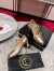 Christian Louboutin Miss Jane Pumps 55mm In Gold Iridescent Leather