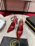 Christian Louboutin Condora Strap Pumps 100mm in Red Vog Patent Leather
