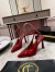 Christian Louboutin Condora Strap Pumps 100mm in Red Vog Patent Leather