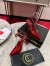 Christian Louboutin Condora Strap Pumps 100mm in Red Vog Patent Leather