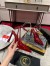 Christian Louboutin Condora Strap Pumps 100mm in Red Vog Patent Leather