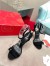 Christian Louboutin Umberta 100mm Sandals In Black Suede