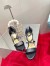 Christian Louboutin Choca Lux 100mm Sandals In Black Lambskin