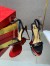 Christian Louboutin Loubigirl 100mm Sandals In Black Lambskin