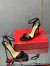 Christian Louboutin Loubigirl 100mm Sandals In Black Lambskin