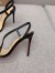 Christian Louboutin Rosalie Sandals 100mm in Black Lambskin