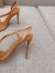 Christian Louboutin Rosalie Sandals 100mm in Nude Lambskin