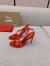 Christian Louboutin Rosalie Sandals 100mm in Red Patent Leather