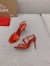 Christian Louboutin Rosalie Sandals 100mm in Red Patent Leather