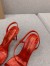 Christian Louboutin Rosalie Sandals 100mm in Red Patent Leather