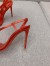 Christian Louboutin Rosalie Sandals 100mm in Red Patent Leather