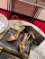 Christian Louboutin Mascasandal 85mm Sandals in Gold Leather