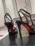 Christian Louboutin Tangueva Strappy Sandals 100mm in Black Leather