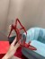 Christian Louboutin Rosalie 100mm Sandals In Red Patent Psychic