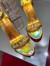 Christian Louboutin Goldie Joli 100mm Sandals In Gold Patent Leather