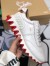 Christian Louboutin Men's Loubishark Sneakers In White Leather