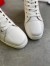 Christian Louboutin Men's Louis Flat Sneakers In White Leather