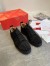 Christian Louboutin Men's Louis Junior Spikes Orlato Flat Sneakers Black