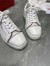 Christian Louboutin Women's Fun Vieira Flat Sneakers In White Calfskin