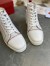 Christian Louboutin Fun Louis Woman Flat Sneakers In White Calfskin