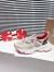 Christian Louboutin Women's Trailnrun Sneakers in Albatre Mesh and Suede
