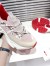 Christian Louboutin Women's Trailnrun Sneakers in Albatre Mesh and Suede