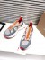Christian Louboutin Women's Trailnrun Sneakers in Grey Mesh and Suede